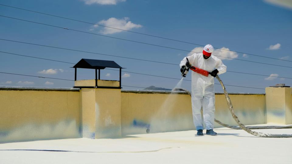 dak wit schilderen hitte